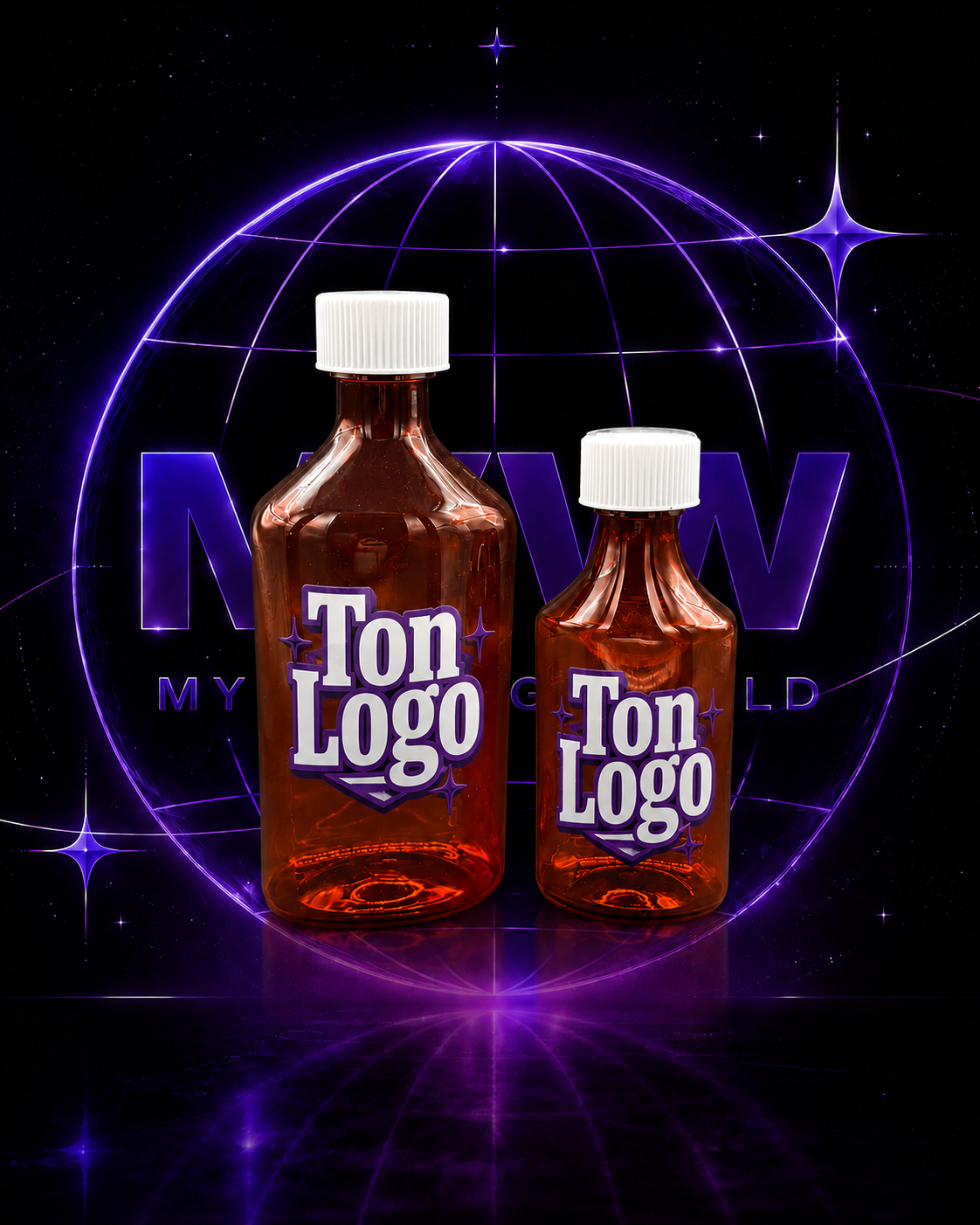 Pharma Bottles Personnalisées 4oz