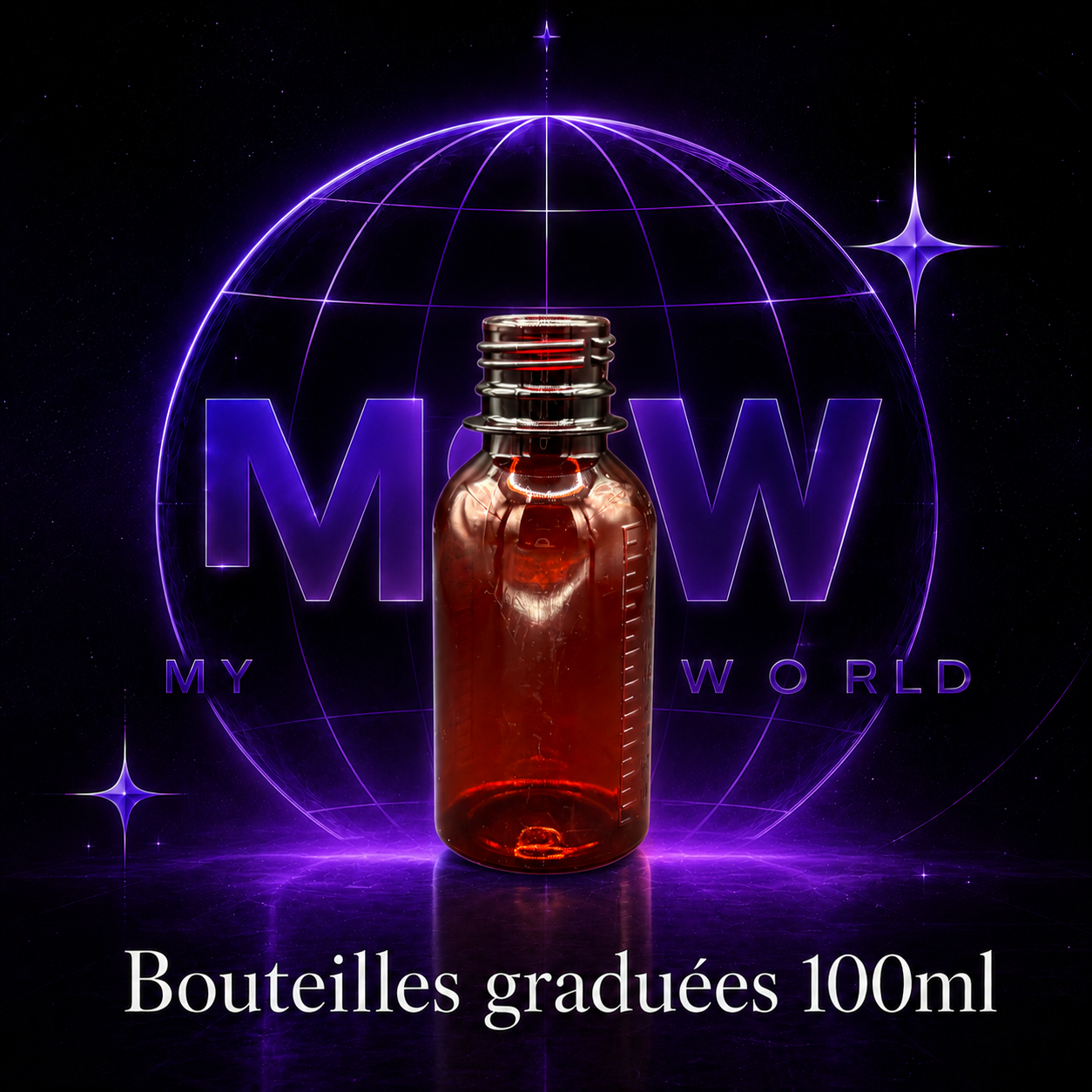 🧴 Bouteille Graduée 100ml – My Sipping World
