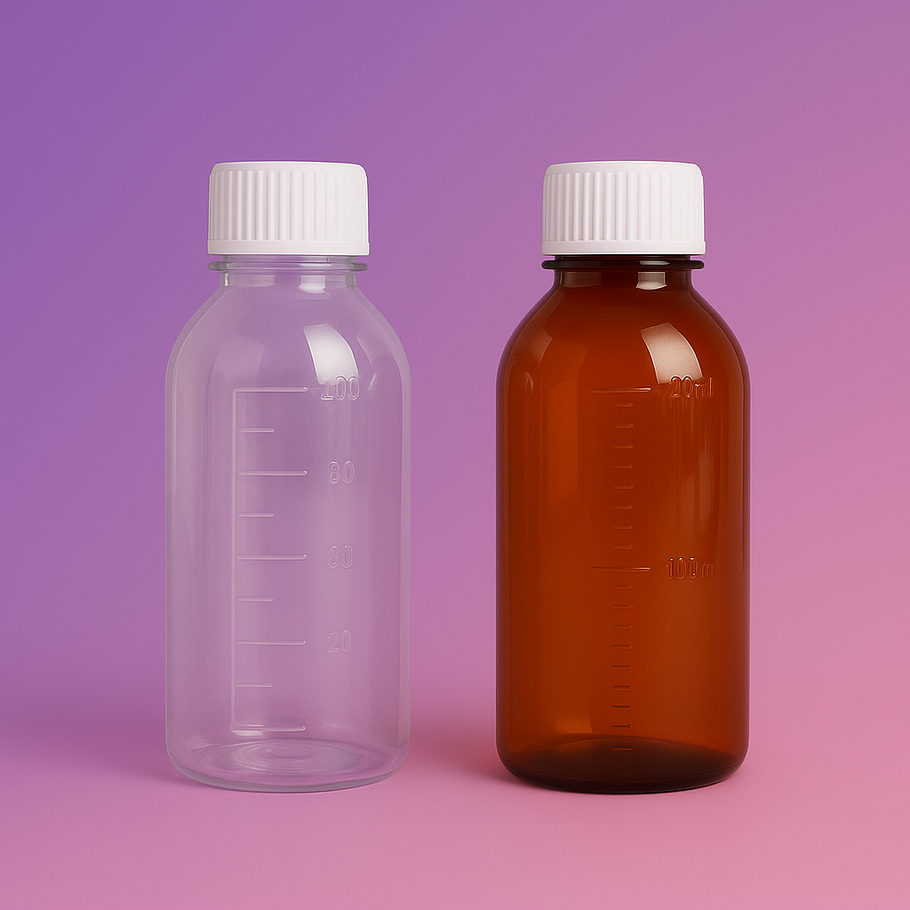 bouteille pharma graduée 150ml, bouteille pharma graduée 250ml; pharma bottle , RX pharma