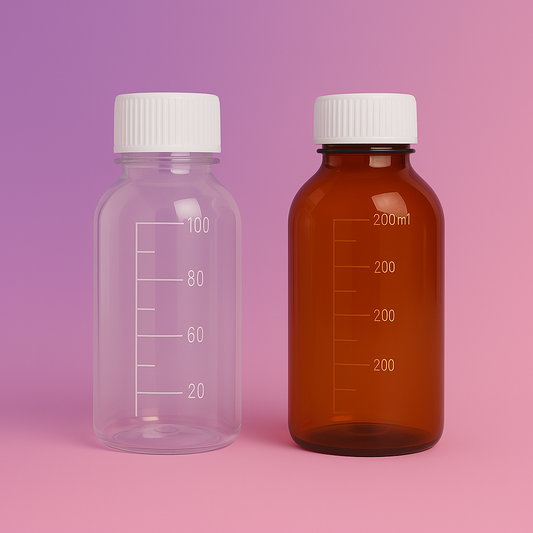 bouteille pharma graduée 150ml, bouteille pharma graduée 250ml; pharma bottle , RX pharma