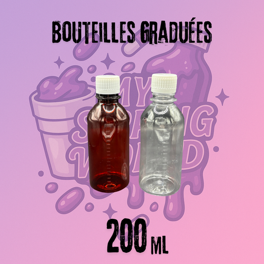 bouteilles graduées 200ml
