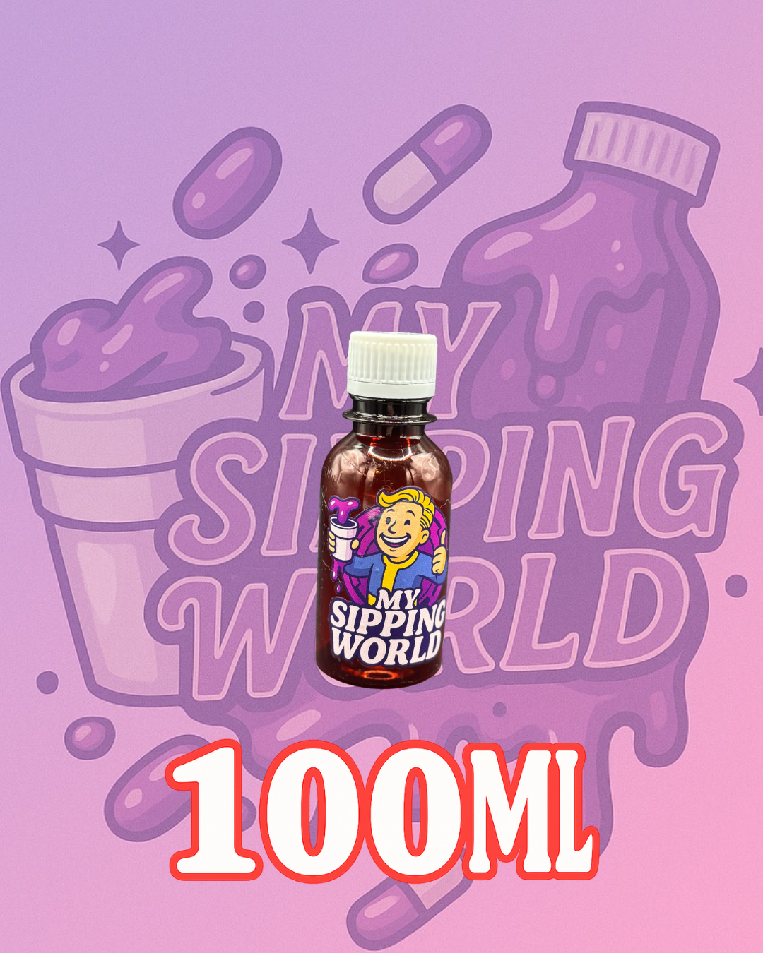 🧴 Bouteilles Graduées 100ml Custom – My Sipping World