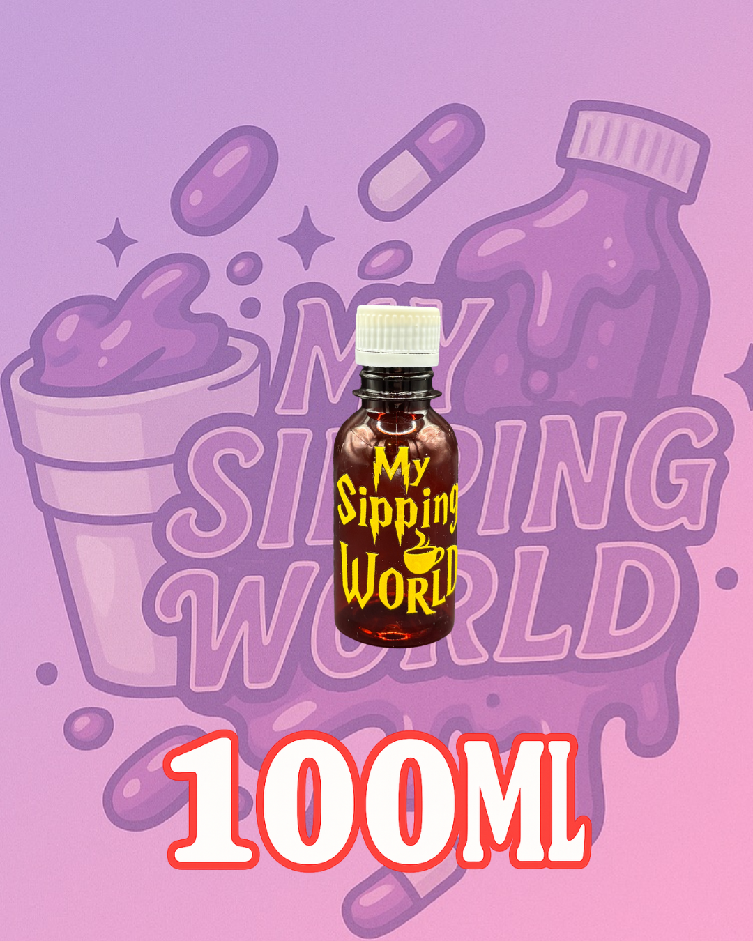 🧴 Bouteilles Graduées 100ml Custom – My Sipping World