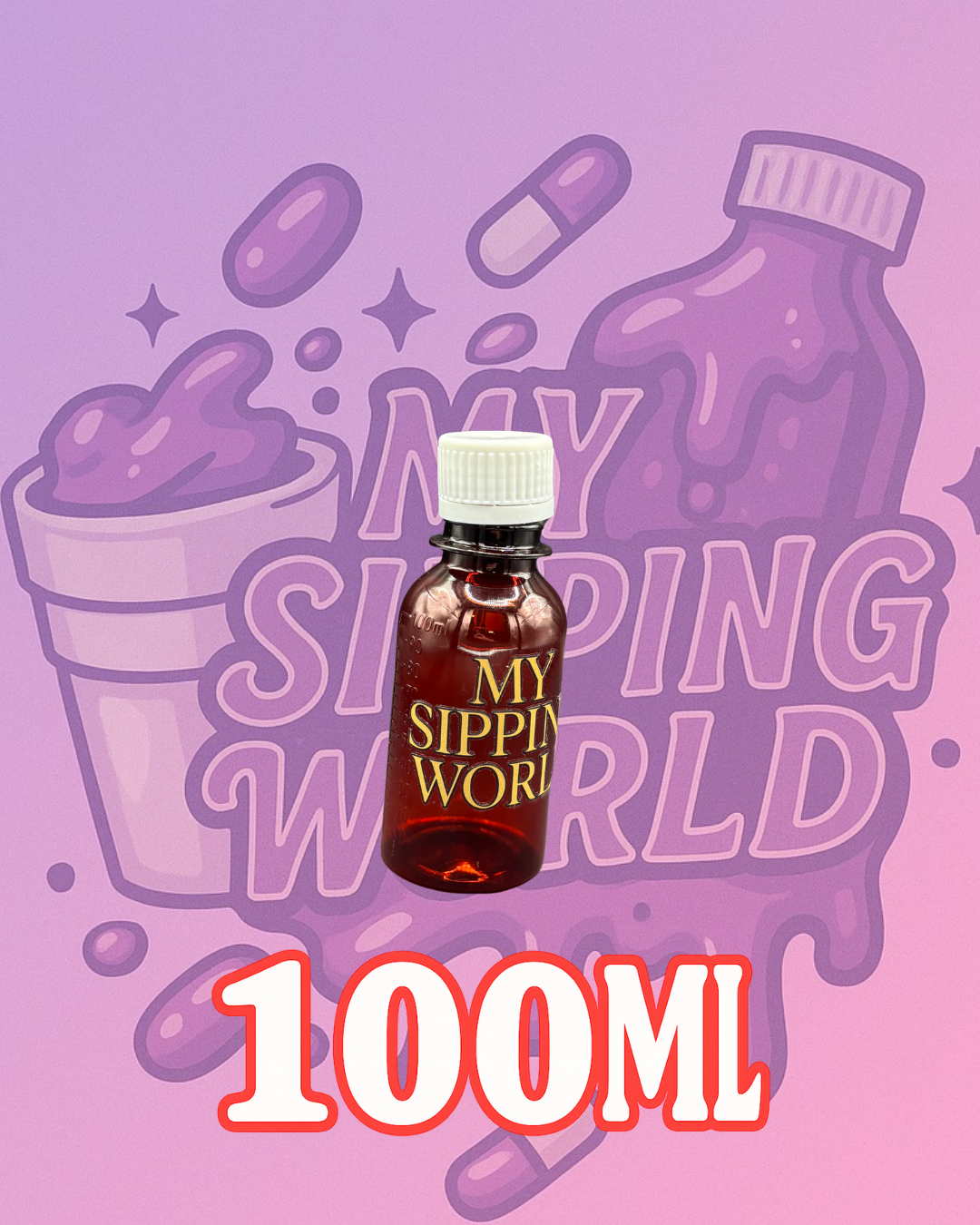 🧴 Bouteilles Graduées 100ml Custom – My Sipping World