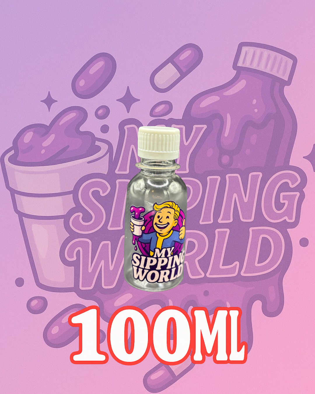 🧴 Bouteilles Graduées 100ml Custom – My Sipping World
