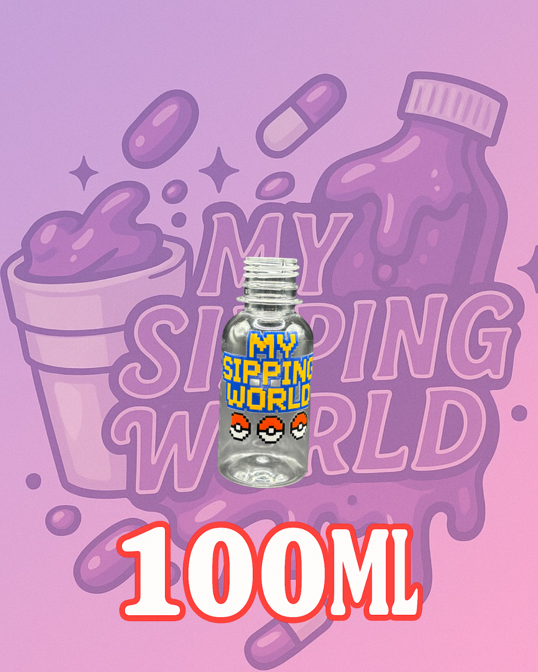 🧴 Bouteilles Graduées 100ml Custom – My Sipping World