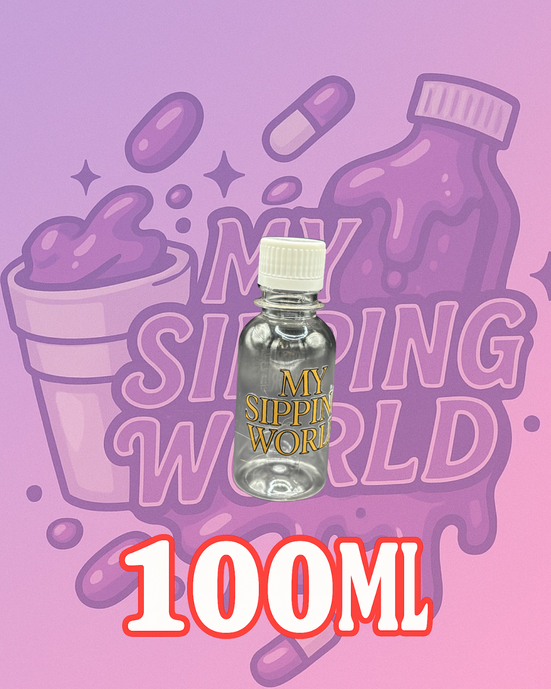 🧴 Bouteilles Graduées 100ml Custom – My Sipping World
