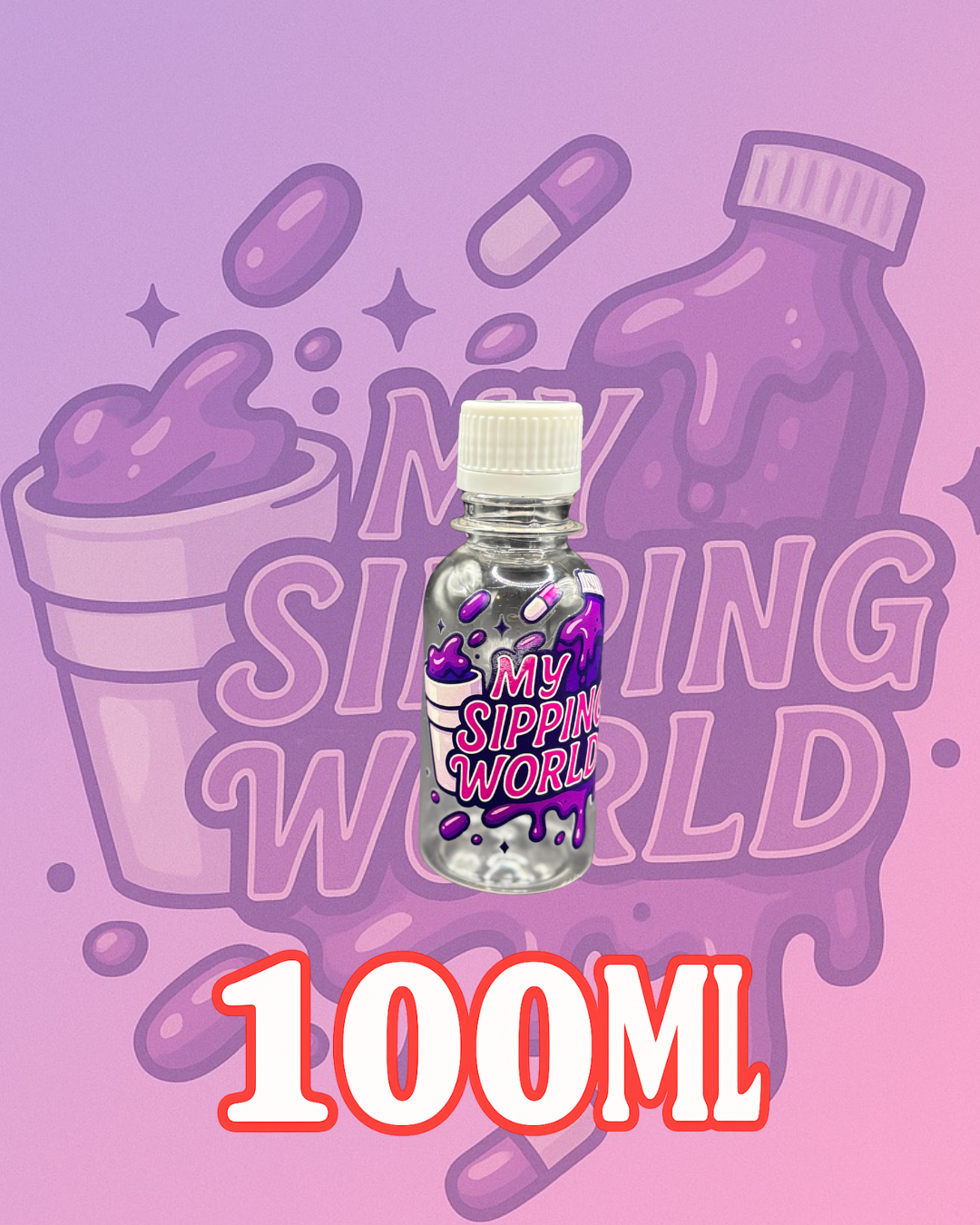 🧴 Bouteilles Graduées 100ml Custom – My Sipping World
