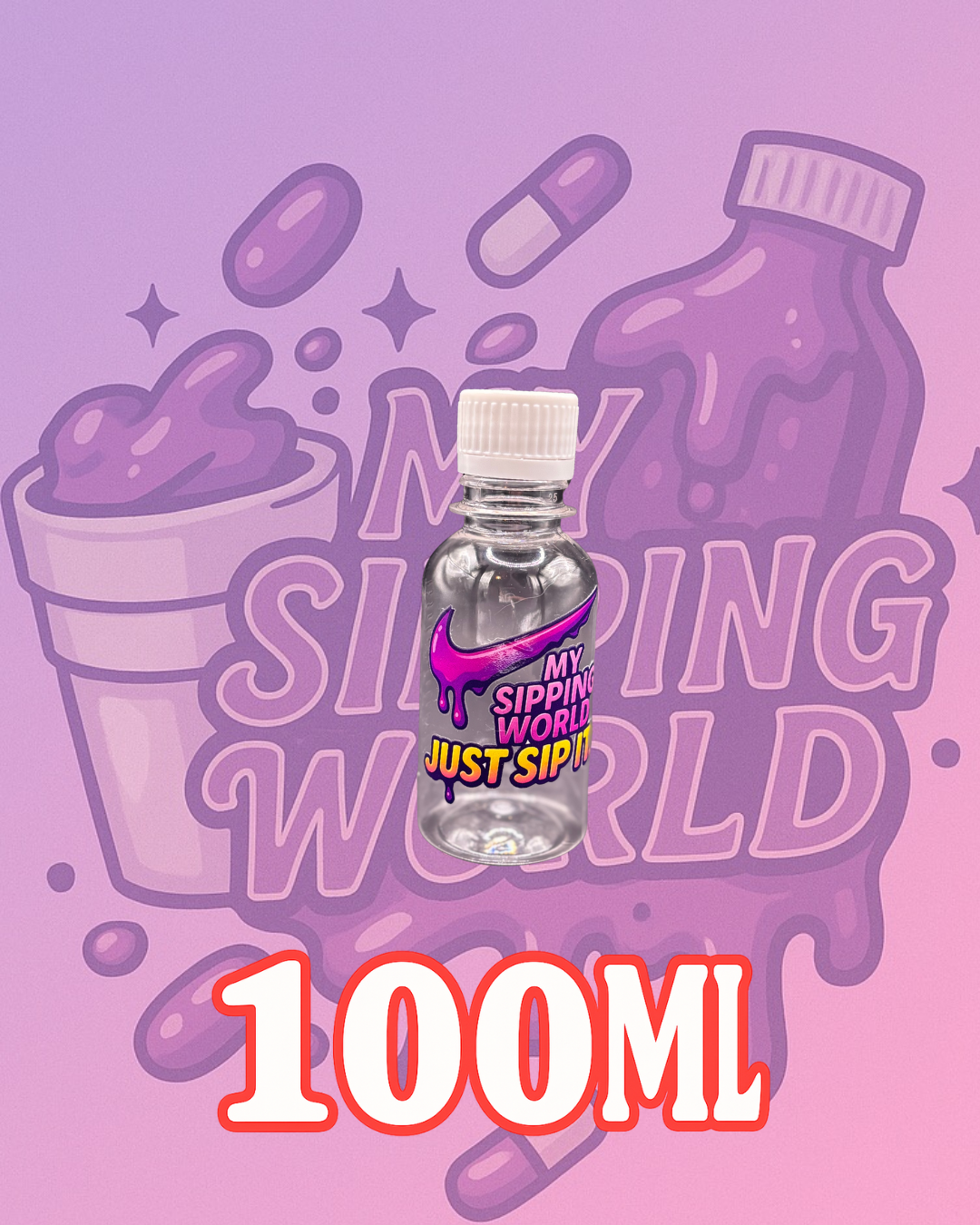 🧴 Bouteilles Graduées 100ml Custom – My Sipping World