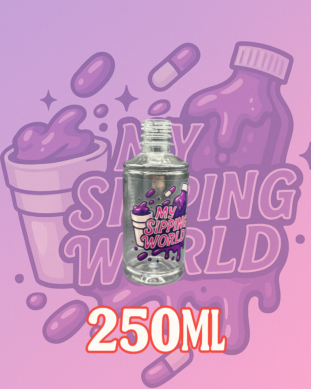 🧴 Bouteilles Graduées 250 ml Custom – My Sipping World