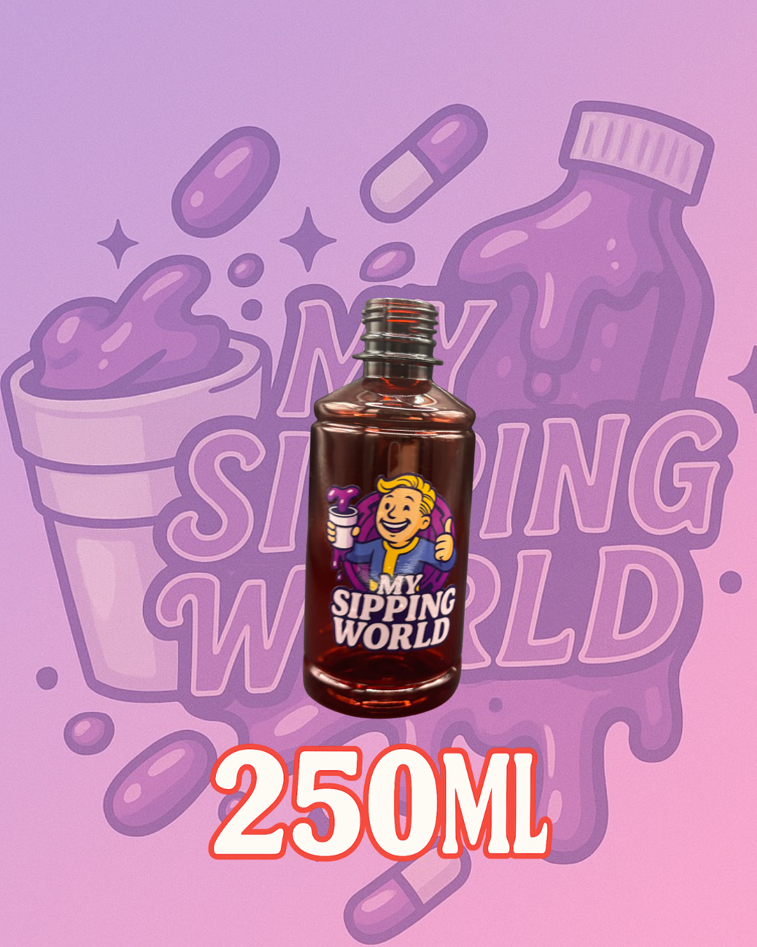 🧴 Bouteilles Graduées 250 ml Custom – My Sipping World