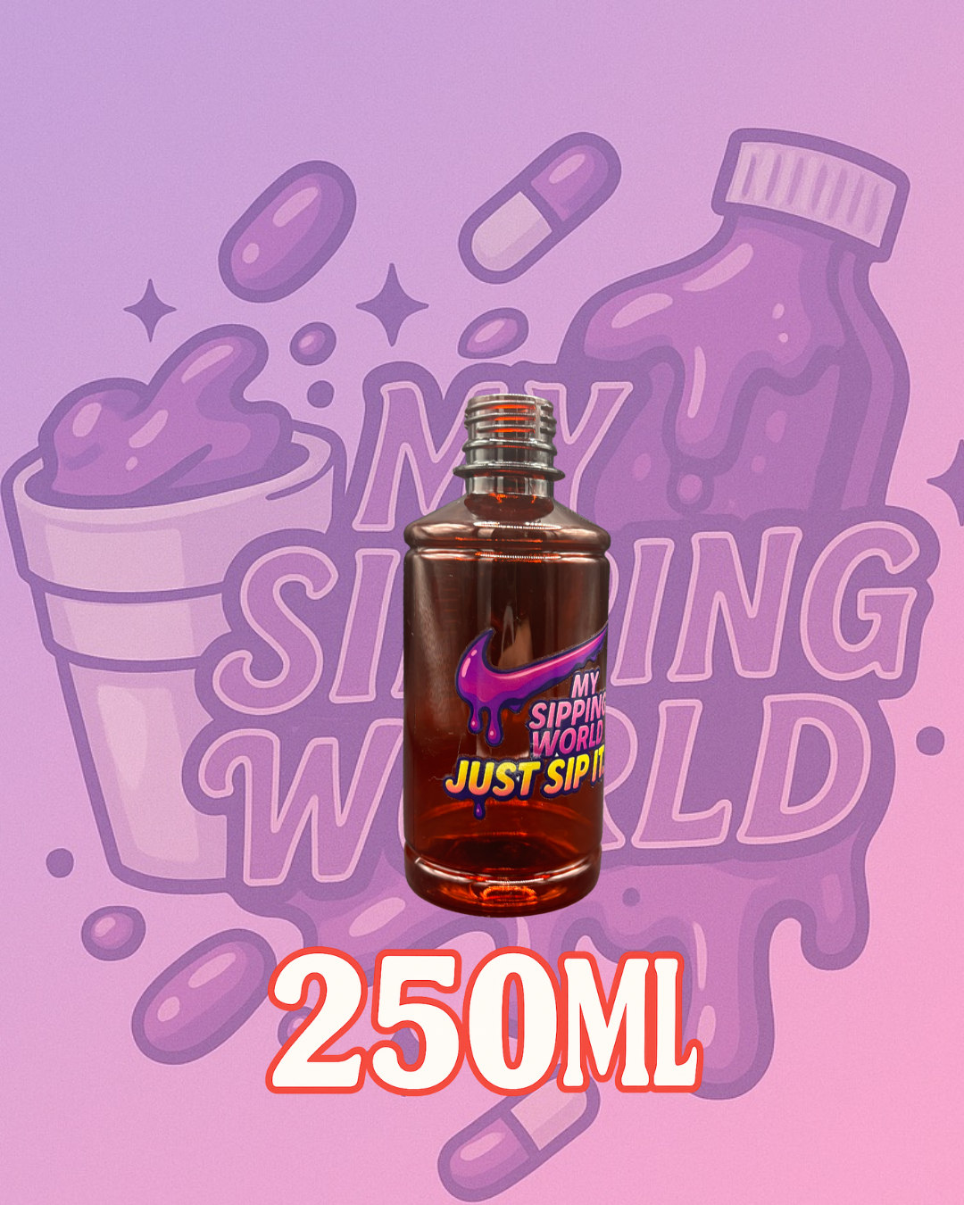 🧴 Bouteilles Graduées 250 ml Custom – My Sipping World