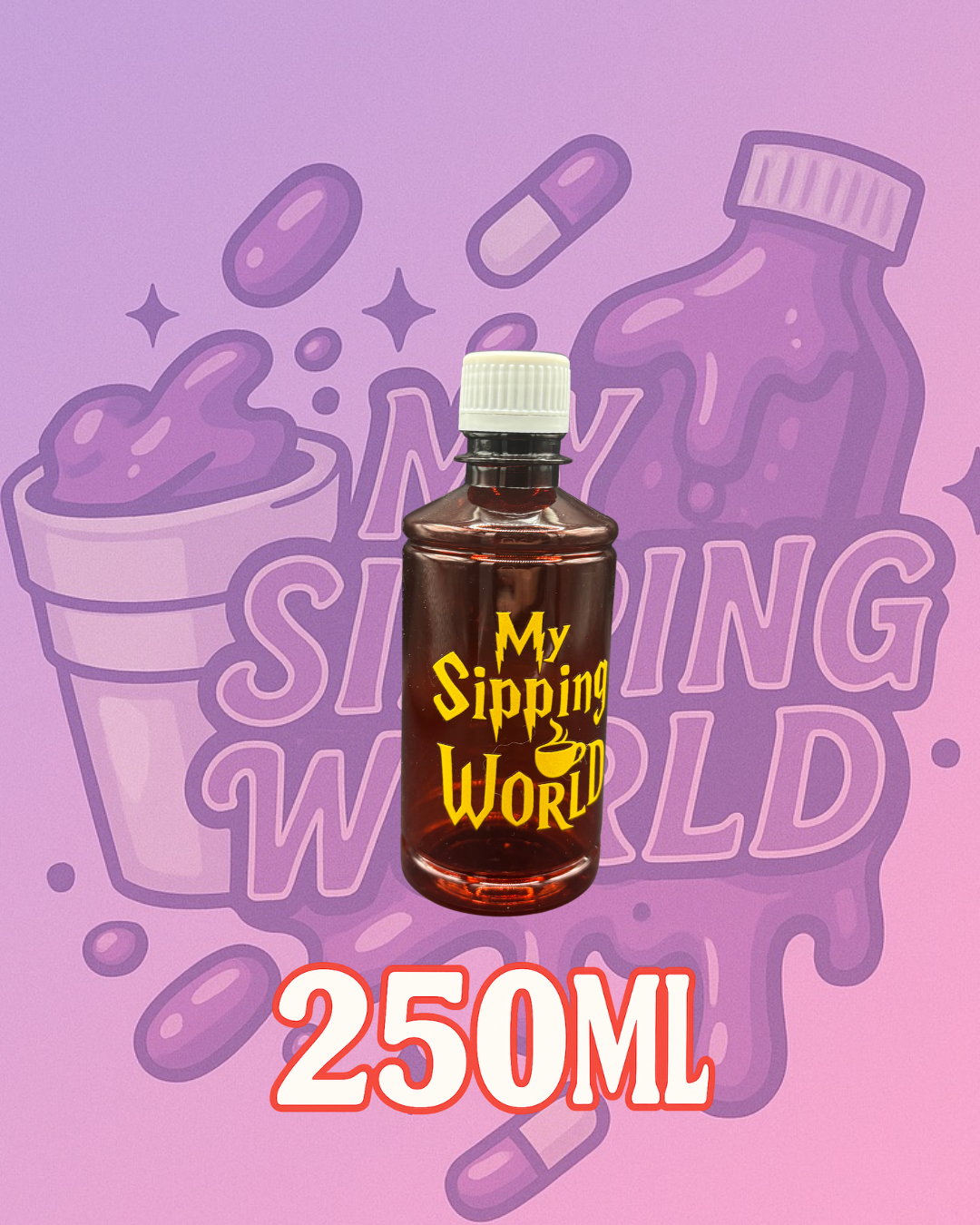 🧴 Bouteilles Graduées 250 ml Custom – My Sipping World