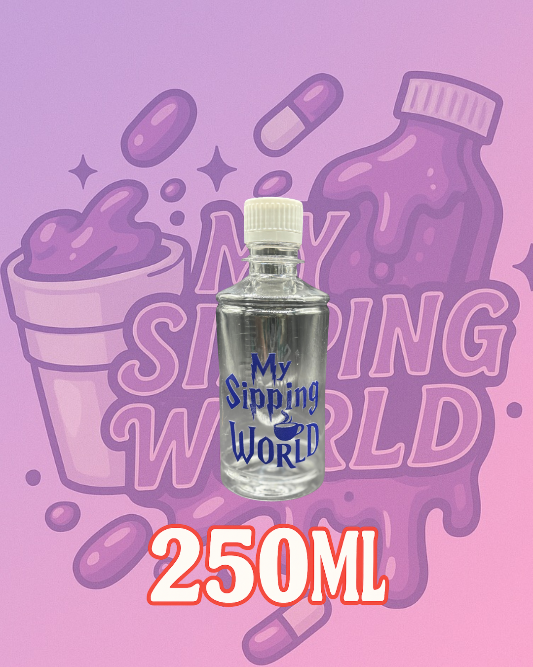 🧴 Bouteilles Graduées 250 ml Custom – My Sipping World