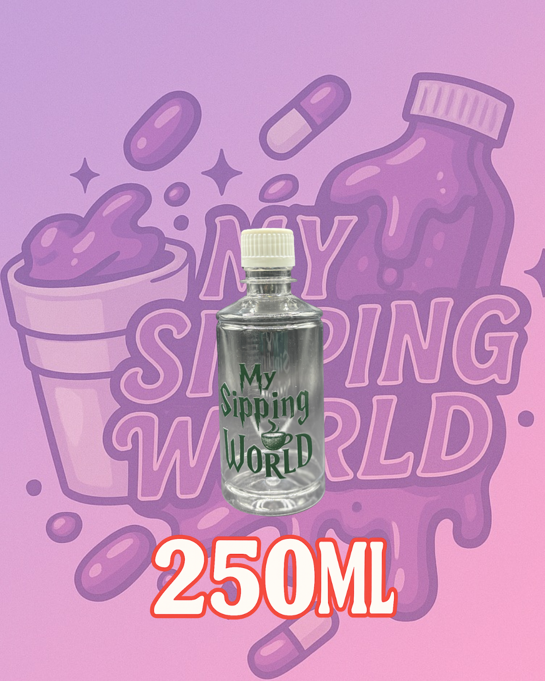 🧴 Bouteilles Graduées 250 ml Custom – My Sipping World