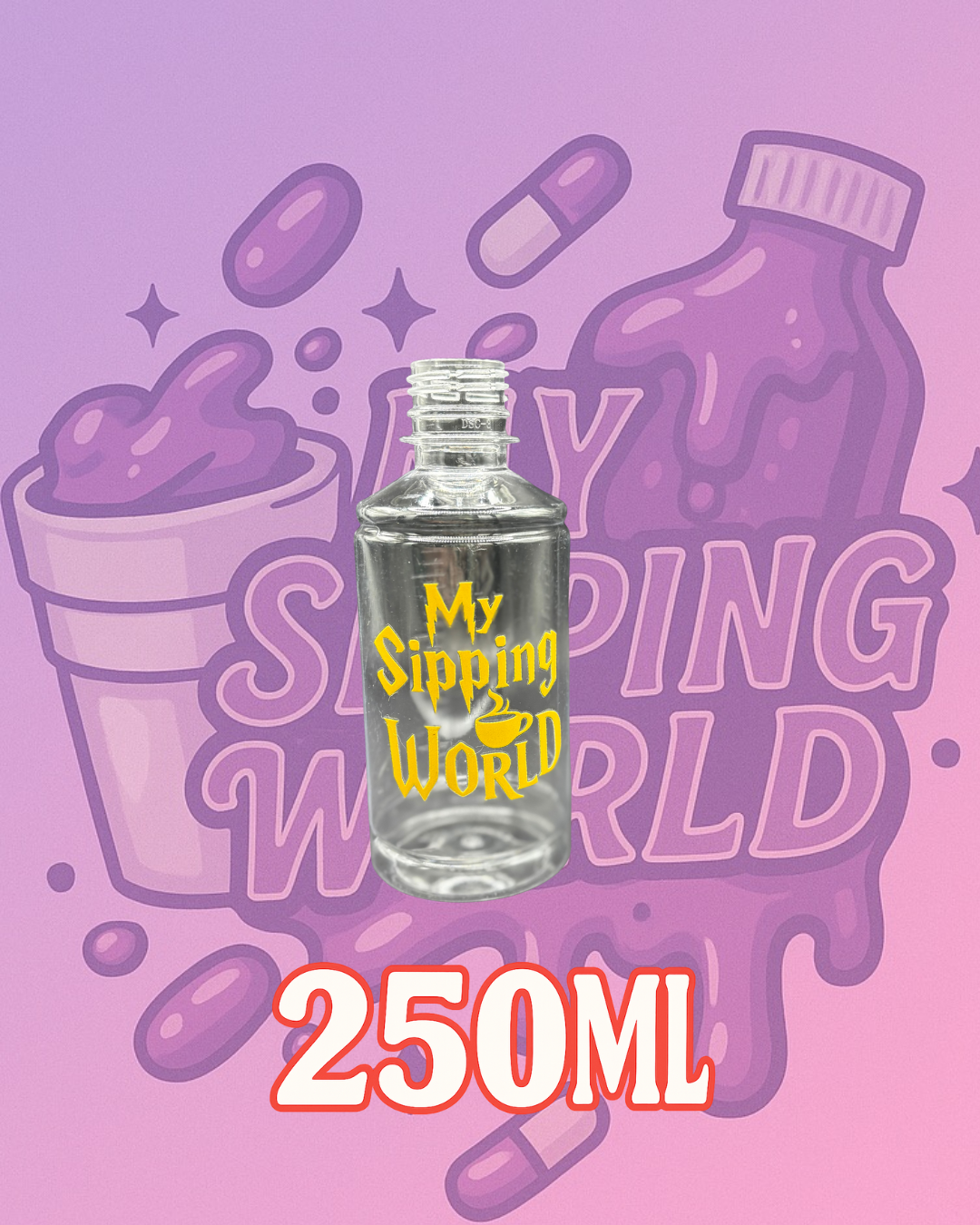 🧴 Bouteilles Graduées 250 ml Custom – My Sipping World