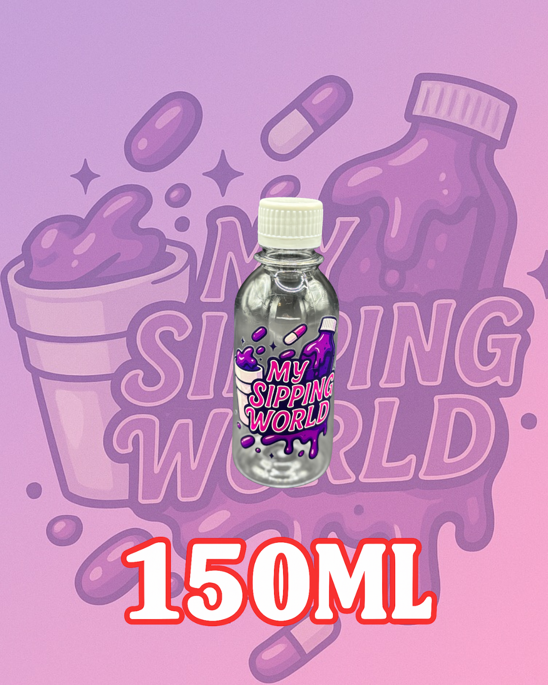 🧴 Bouteilles Graduées 150ml Custom – My Sipping World