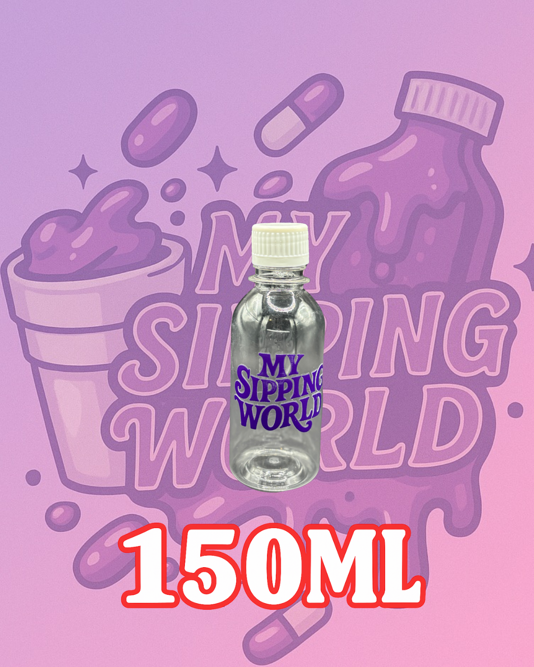 🧴 Bouteilles Graduées 150ml Custom – My Sipping World