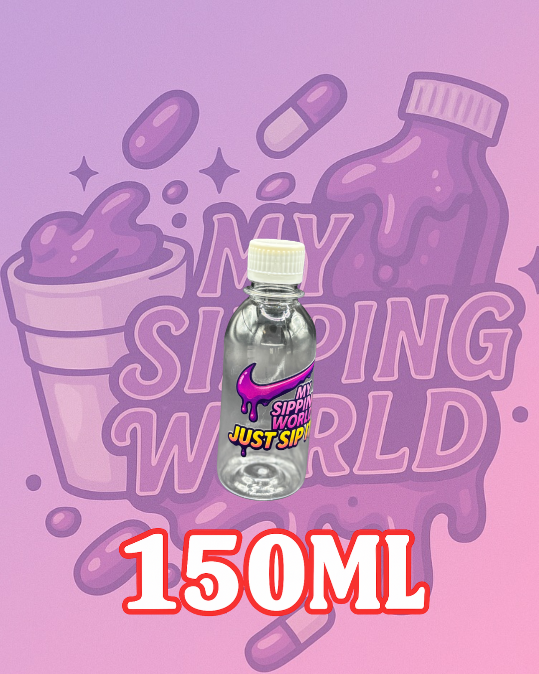 🧴 Bouteilles Graduées 150ml Custom – My Sipping World