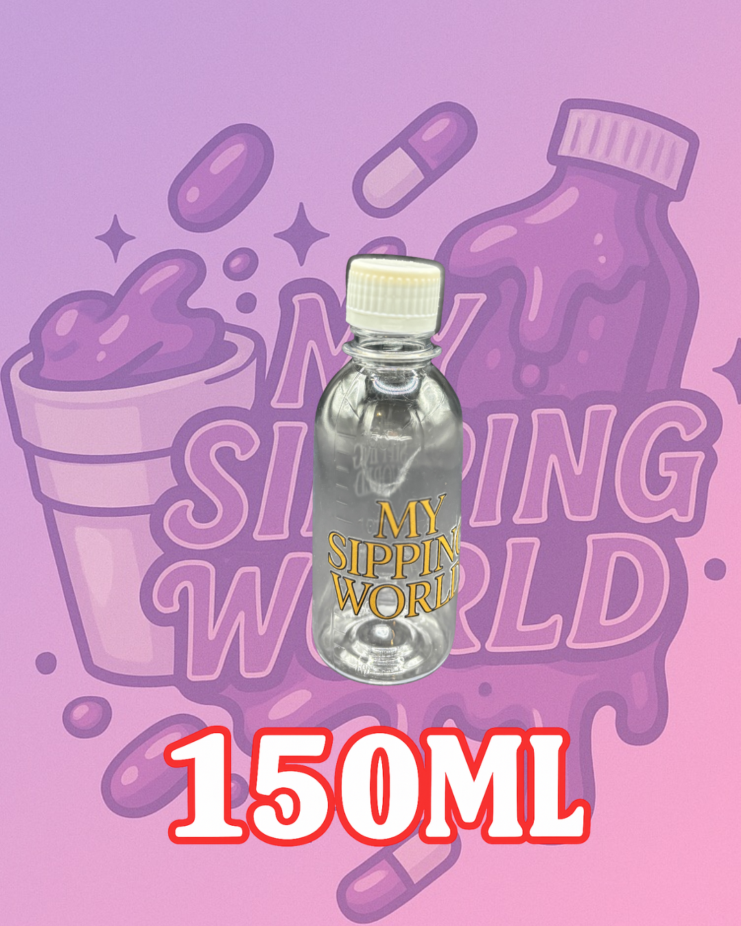 🧴 Bouteilles Graduées 150ml Custom – My Sipping World