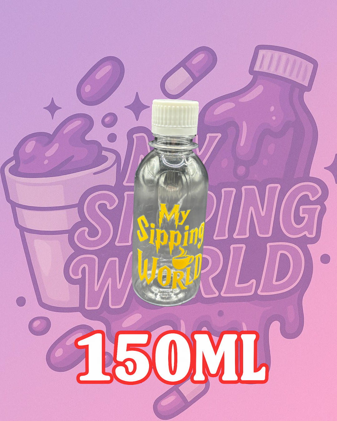 🧴 Bouteilles Graduées 150ml Custom – My Sipping World