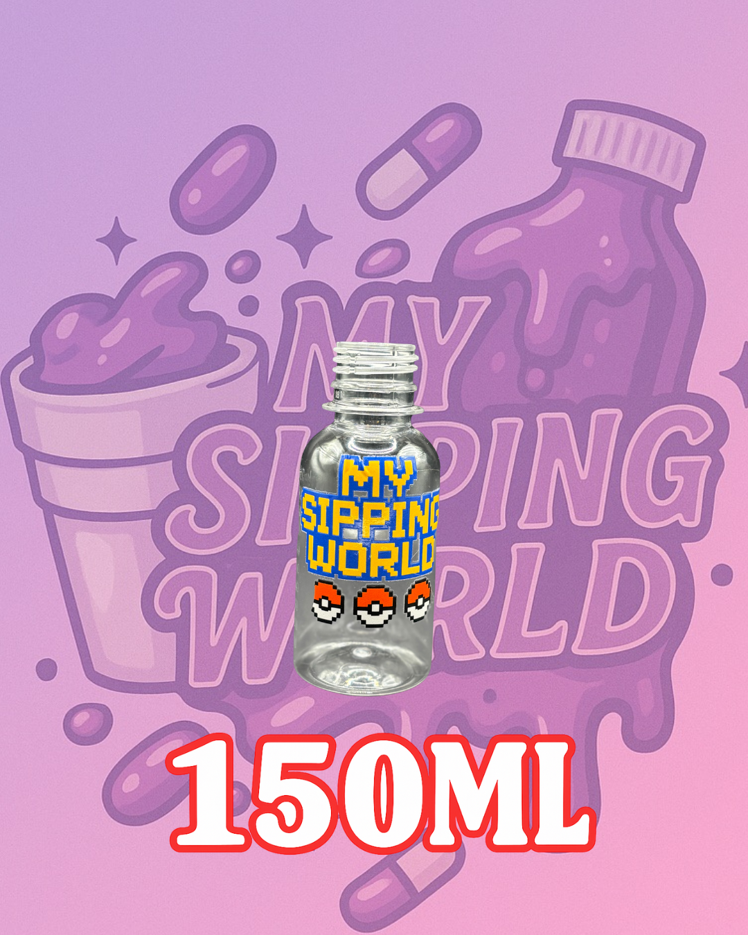 🧴 Bouteilles Graduées 150ml Custom – My Sipping World