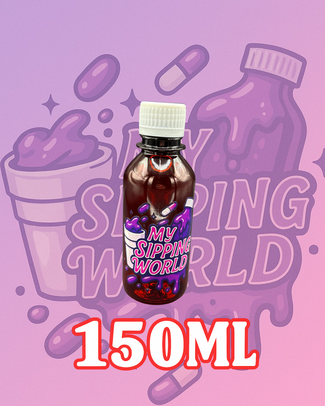 🧴 Bouteilles Graduées 150ml Custom – My Sipping World