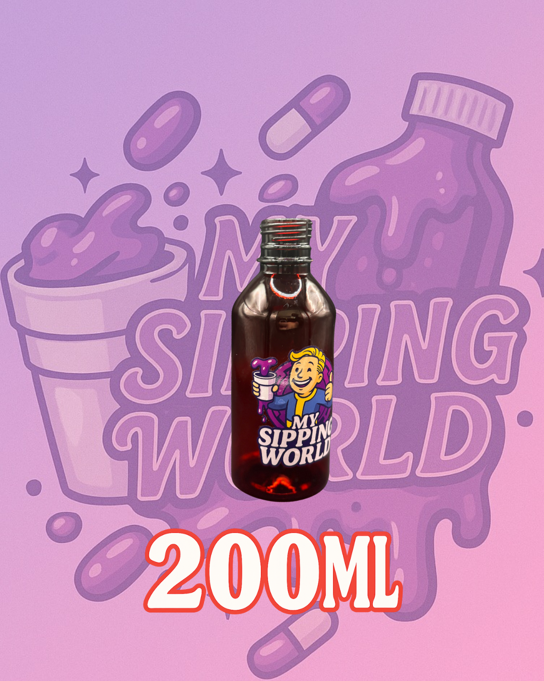 🧴 Bouteilles Graduées 200ml Custom – My Sipping World