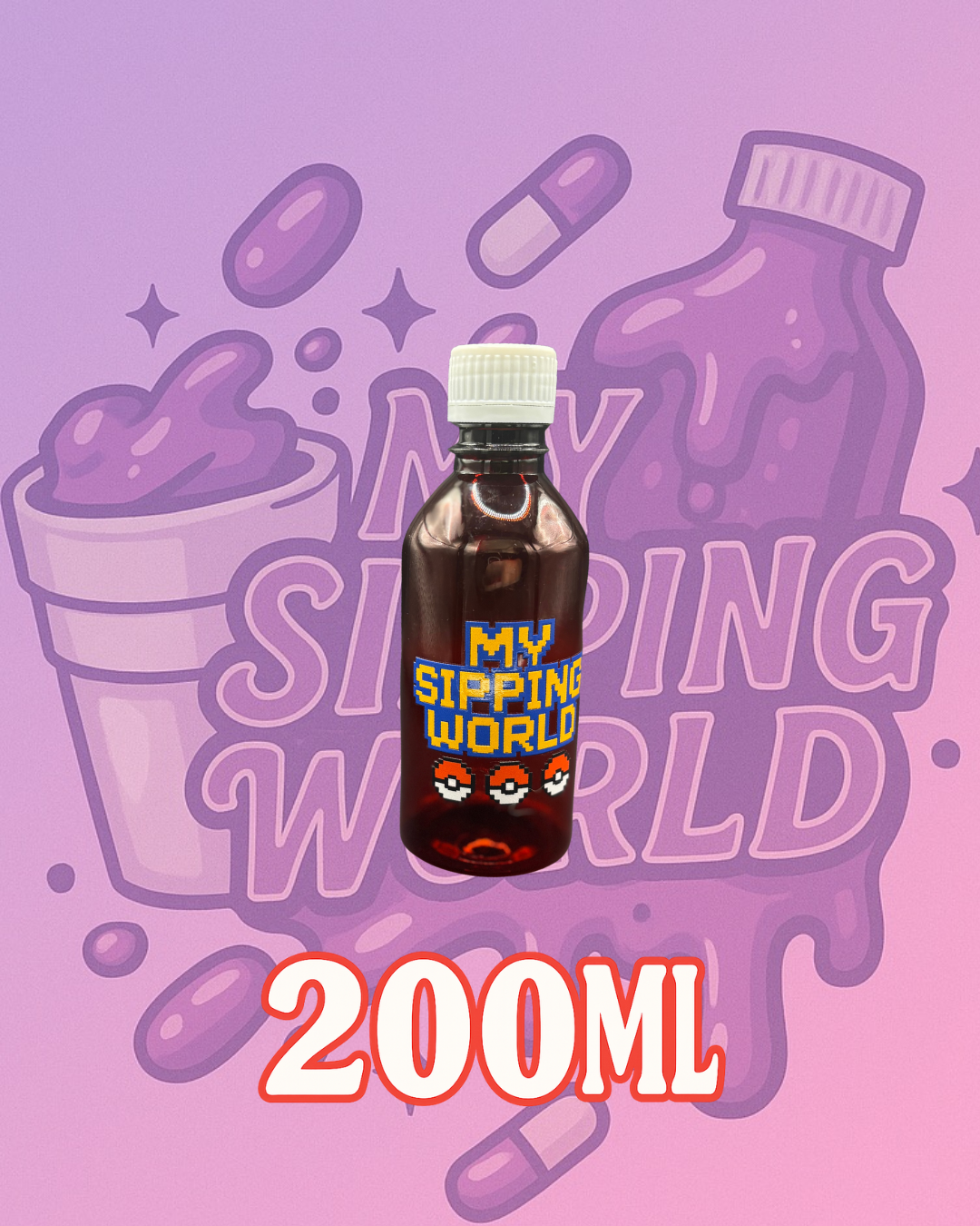 🧴 Bouteilles Graduées 200ml Custom – My Sipping World