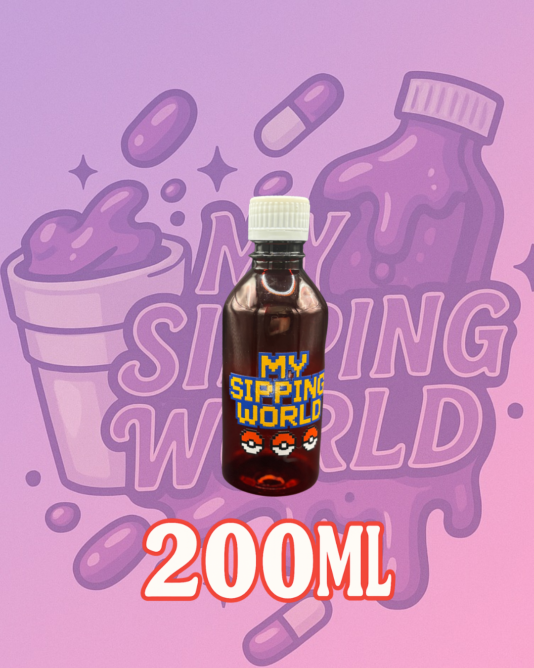 🧴 Bouteilles Graduées 200ml Custom – My Sipping World