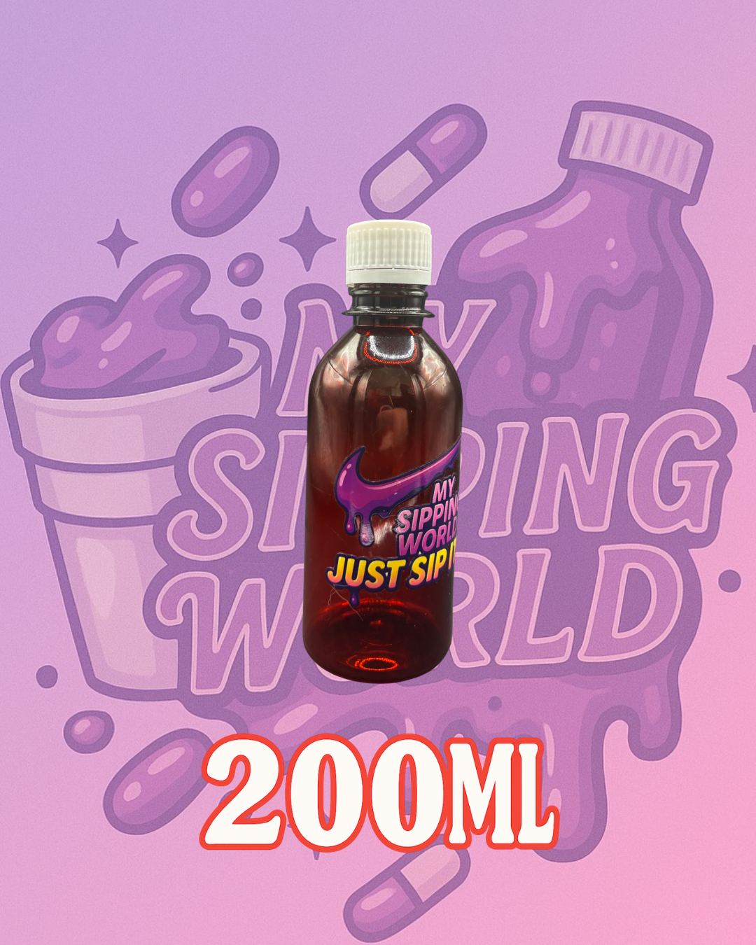 🧴 Bouteilles Graduées 200ml Custom – My Sipping World