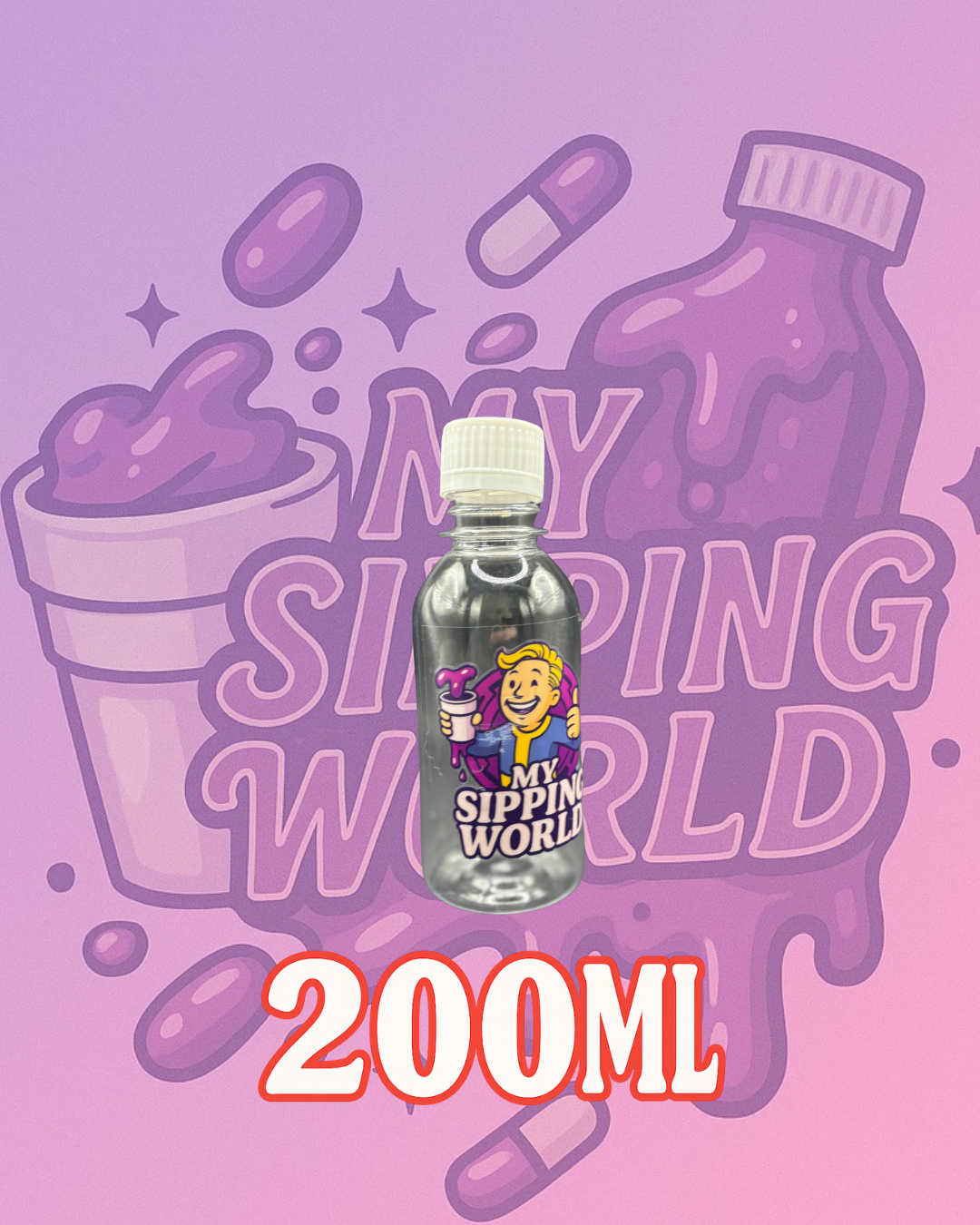 🧴 Bouteilles Graduées 200ml Custom – My Sipping World