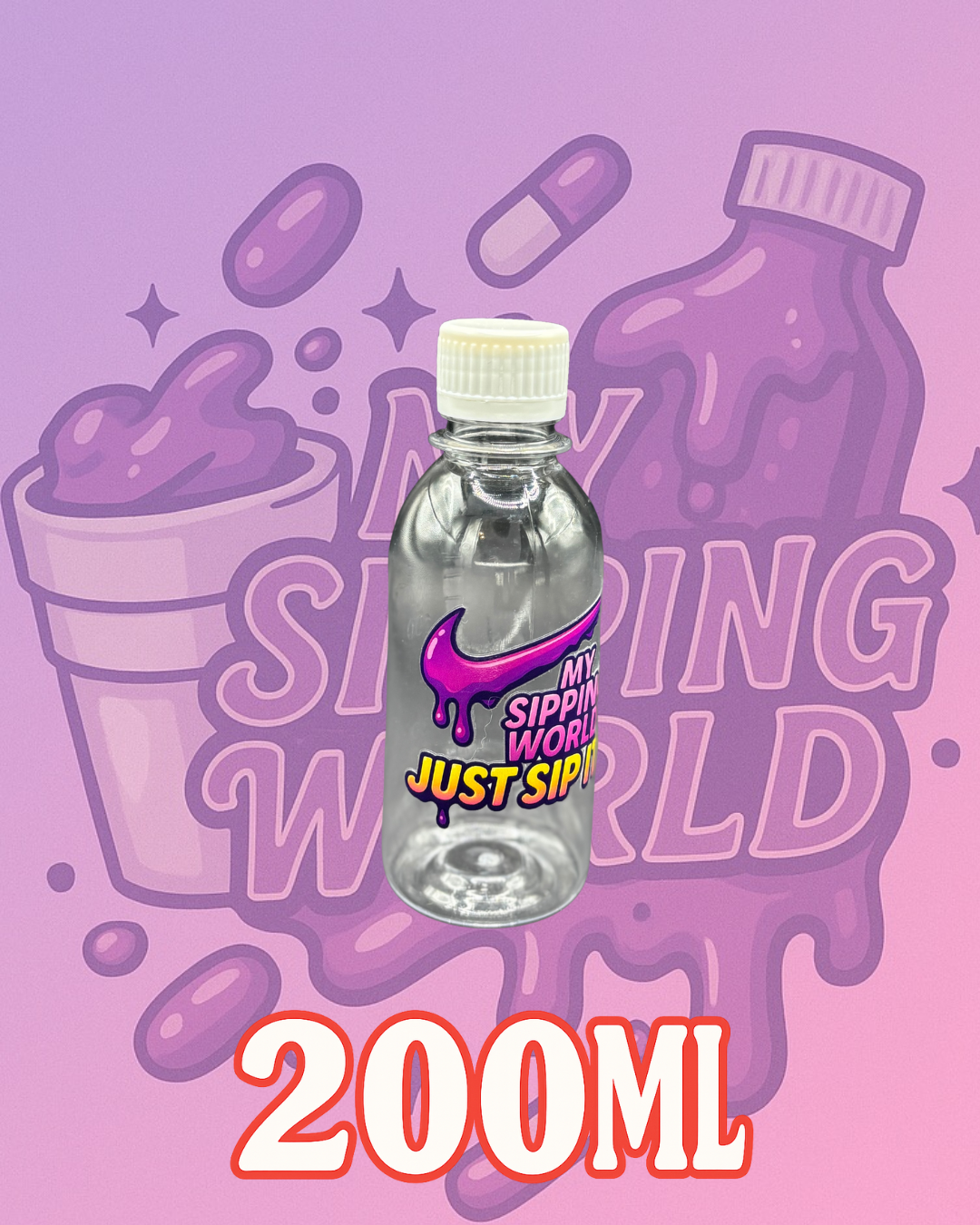 🧴 Bouteilles Graduées 200ml Custom – My Sipping World