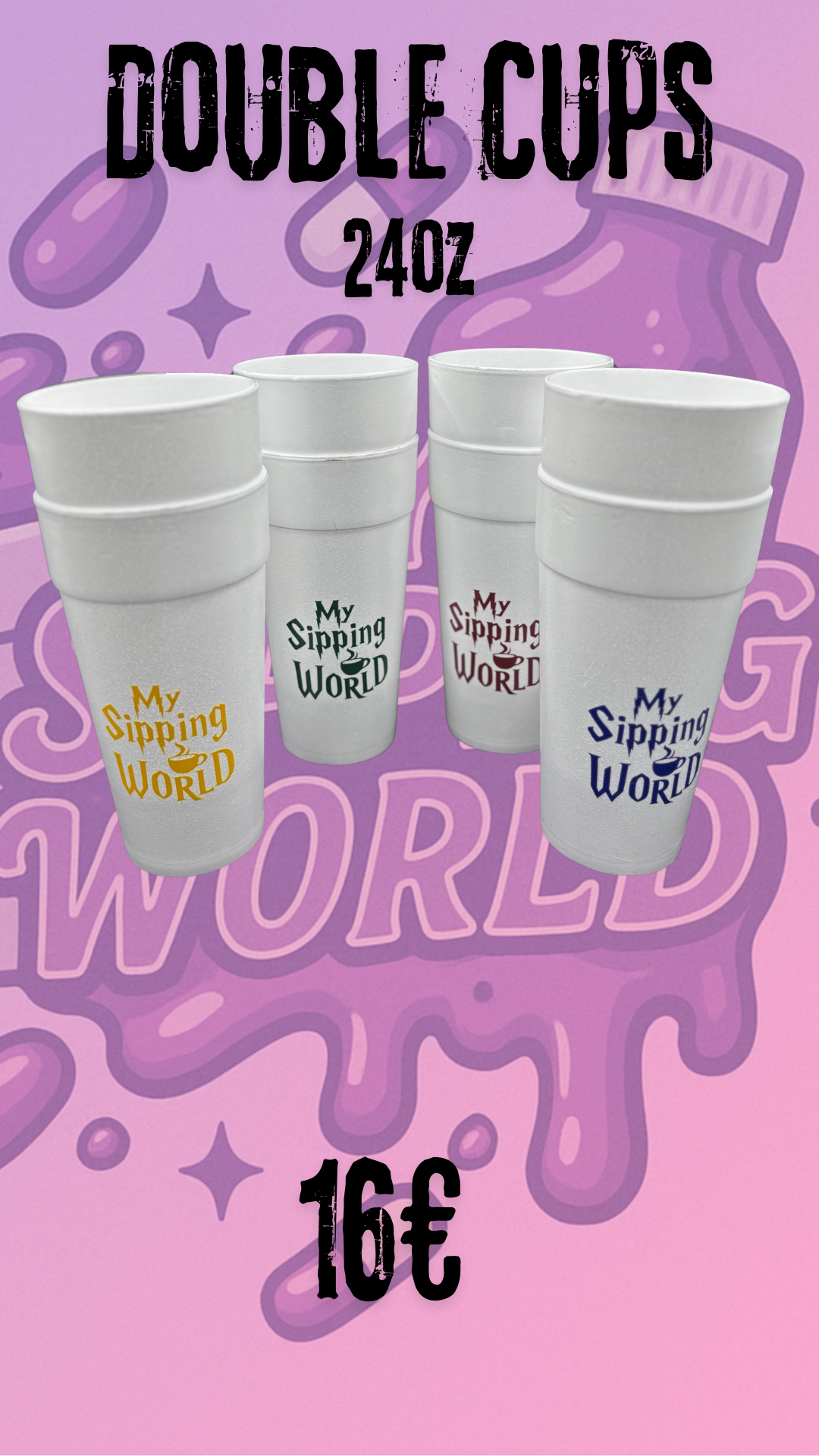 Pack Double Cups 24oz – Édition Limitée “4 Maisons”