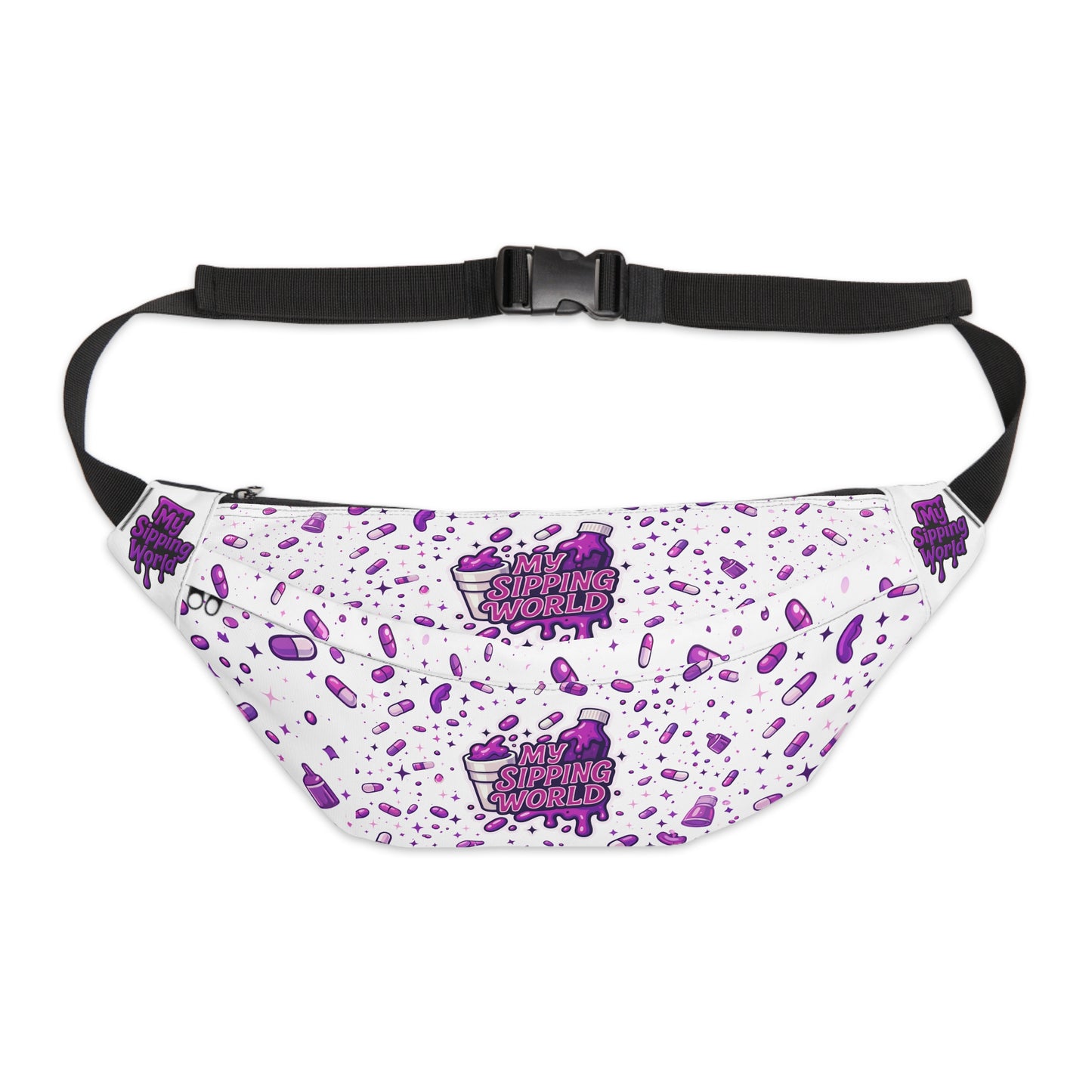 Sacoche Banane Streetwear My Sipping World – Crossbody Bag Violet MSW