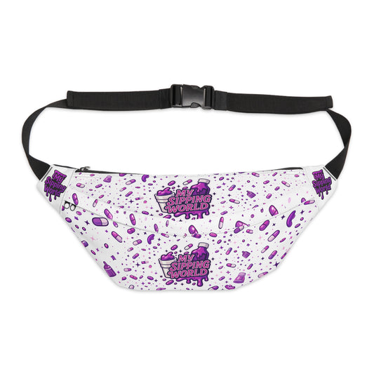 Sacoche Banane Streetwear My Sipping World – Crossbody Bag Violet MSW