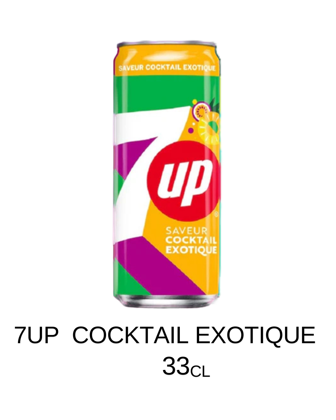 7up  cocktail exotique  33cl