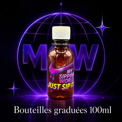 🧴 Bouteilles Graduées 100ml Custom – My Sipping World
