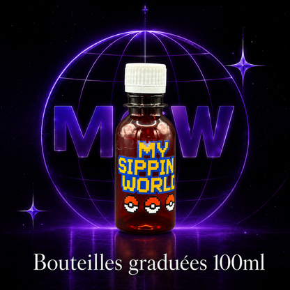 🧴 Bouteilles Graduées 100ml Custom – My Sipping World