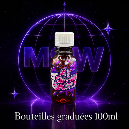 🧴 Bouteilles Graduées 100ml Custom – My Sipping World