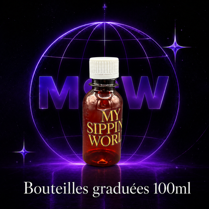 🧴 Bouteilles Graduées 100ml Custom – My Sipping World