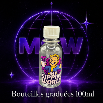 🧴 Bouteilles Graduées 100ml Custom – My Sipping World