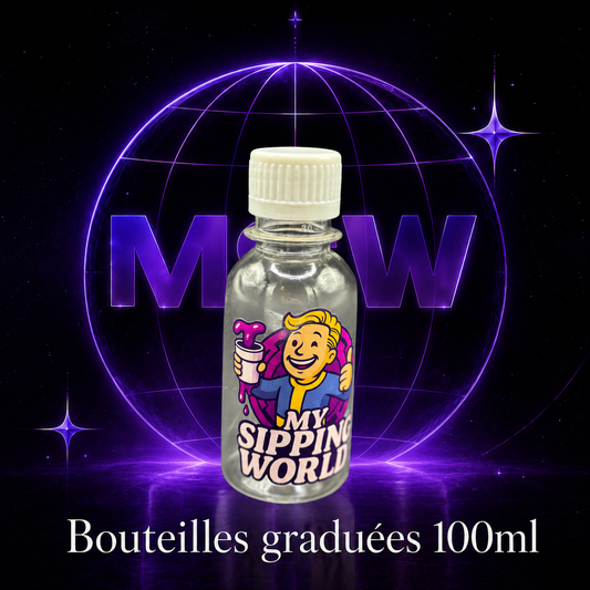 🧴 Bouteilles Graduées 100ml Custom – My Sipping World