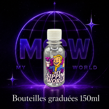 🧴 Bouteilles Graduées 150ml Custom – My Sipping World