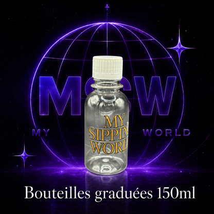 🧴 Bouteilles Graduées 150ml Custom – My Sipping World