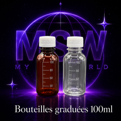 🧴 Bouteille Graduée 100ml – My Sipping World