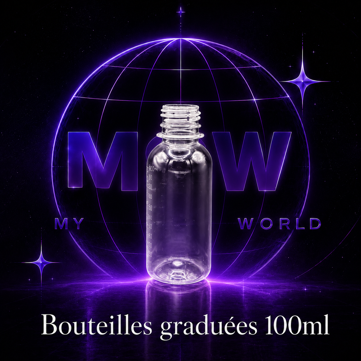🧴 Bouteille Graduée 100ml – My Sipping World