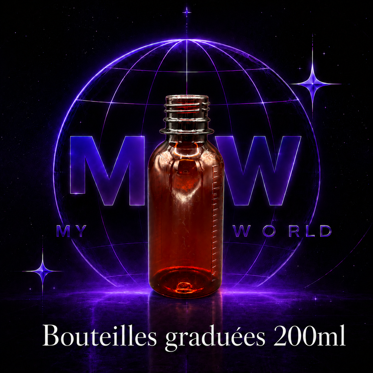 🧴 Bouteille Graduée 200ml – My Sipping World
