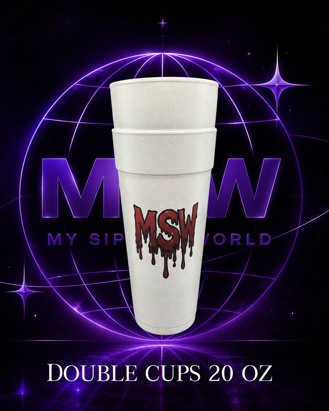 double cup dart 20 oz dripping blood