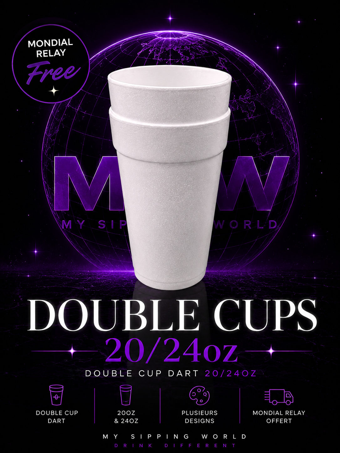Double Cups DART 20/24oz – My Sipping World